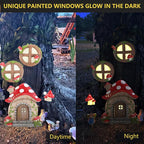 Miniature Fairy Garden Accessories Christmas Decorations Mushroom Fairy Door - Image 5