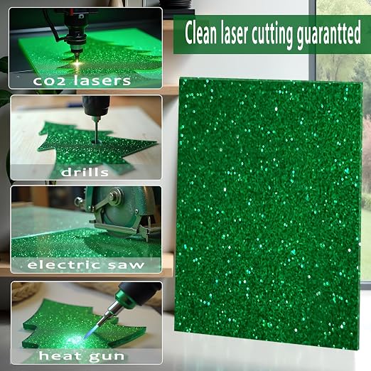 Glitter Acrylic Sheets, 2 Pack | 1/8 in Thick, Cast Sparkly, - Image 4