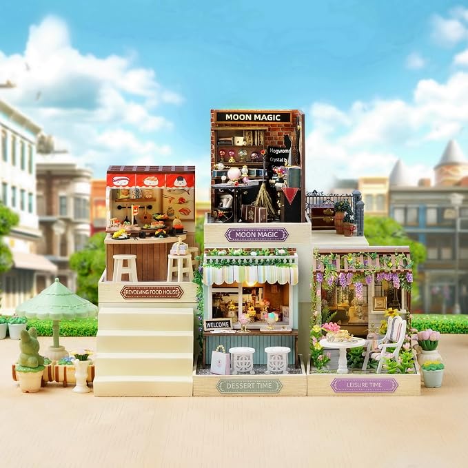 CUTEROOM DIY Doll House Miniature Furniture Wooden House Kit - Image 8