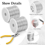 Mudder 1 Rolls Silver 18 Gauge Wire - Image 3