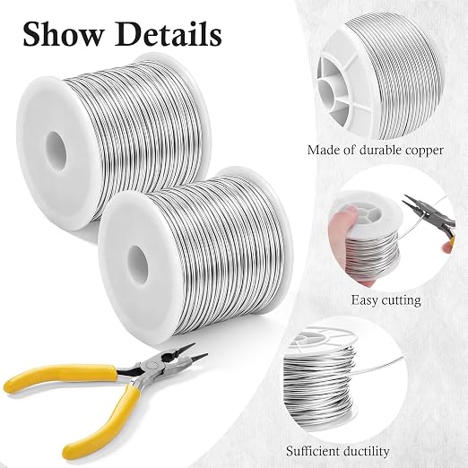 Mudder 1 Rolls Silver 18 Gauge Wire - Image 3