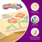 Colorations Heavyweight Manila Paper, 50 lb, 500 Sheets | School & Art Supplies - Image 4