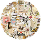 50Pcs Retro Newspaper Clippings PET Stickers - Image 7