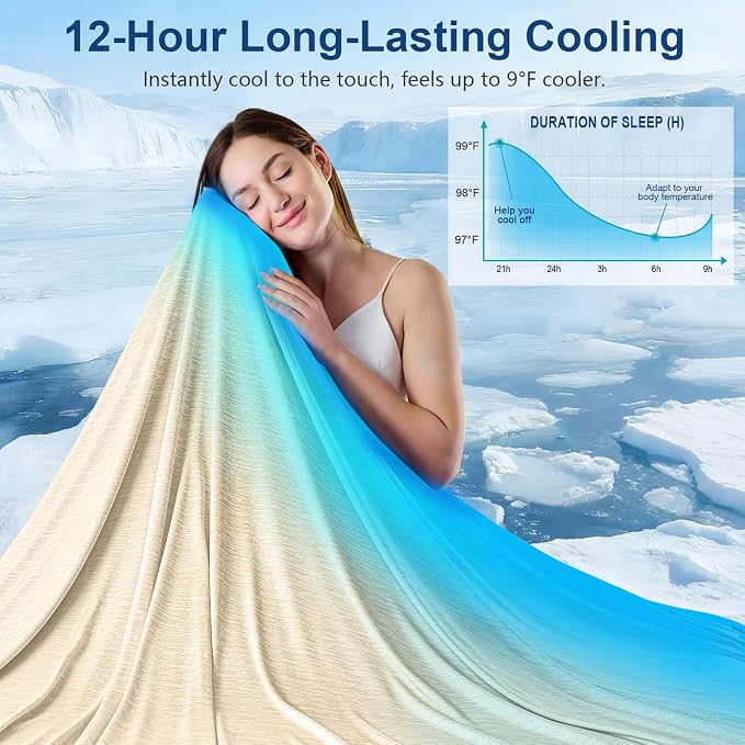 KMUSET Cooling Blanket King Size, Double Sided Summer Cooling Blankets - Image 2