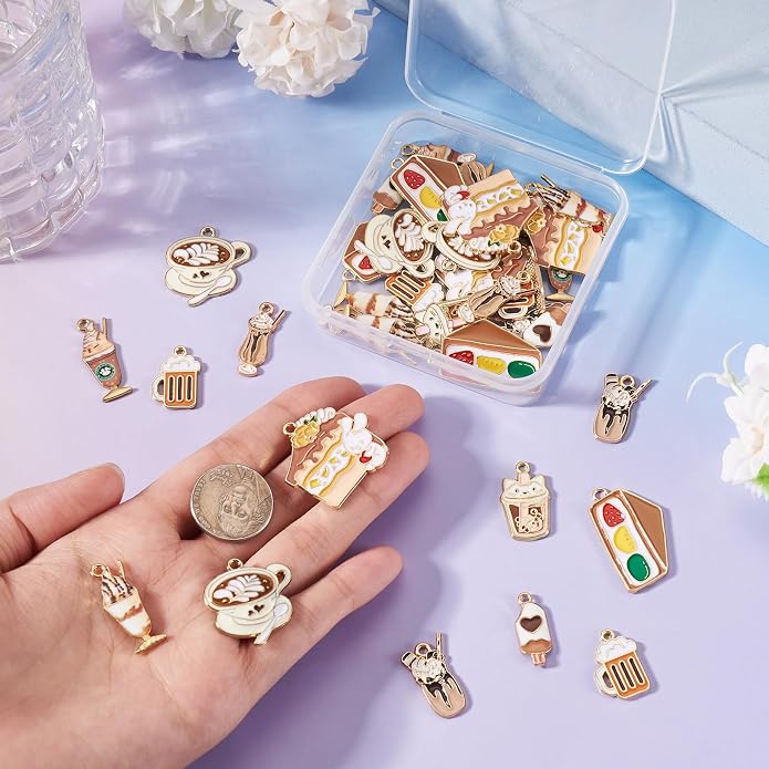 Enamel Food Charms Cute Assorted Food Pendants Sweet Dessert Charms - Image 5