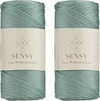 Sensy Premium 2 Pack of 2mm 251 Yards Polyester Rope 100% Polypropylene Cord by SSENSY