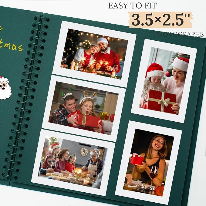 Scrapbook 8x8 Inch DIY Scrapbook Album Hardcover Kraft Paper 40 pages/20 sheets - Image 4
