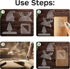 Charcuterie Board Templates, 5mm Christmas Clear Cut Board Woodworking Handle - Image 5