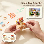Puppy Tour Guide Miniature House Kit, Durable Plastic DIY Dollhouse - Image 4