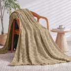 Knitted Weighted Blanket for Adult, No Beads Heavy Blanket 60” x 80'' 15lbs - Image 2