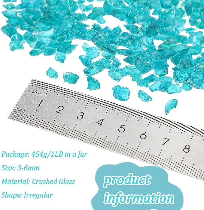 1.5 lb Glass Gravel Stone 3-6 mm Glitter Gravel Stone Luster Reflective - Image 2
