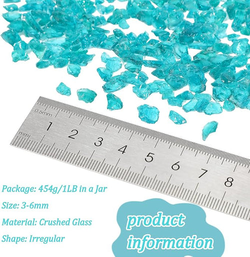 1.5 lb Glass Gravel Stone 3-6 mm Glitter Gravel Stone Luster Reflective - Image 2