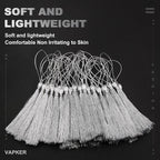 VAPKER 100Pcs Metallic Silver Thread Tassels 13cm/5 Inch Bookmark Tassels Mini - Image 4
