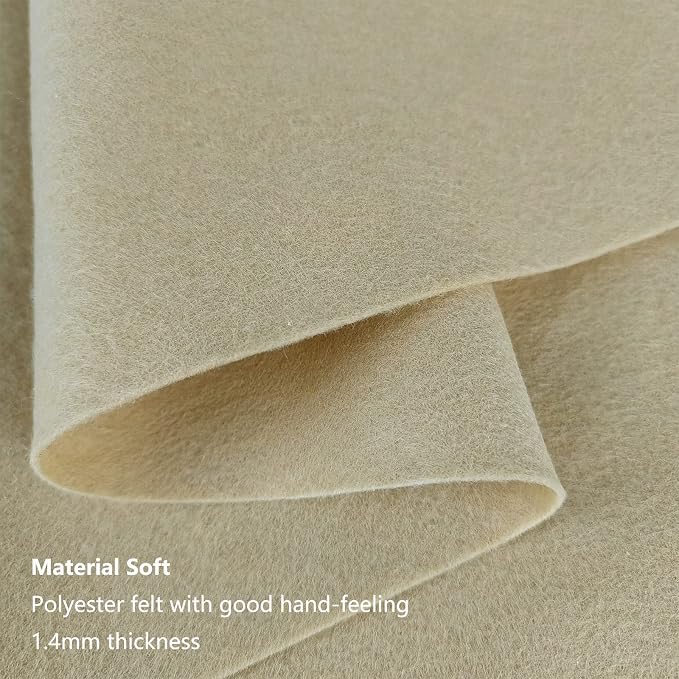 Jtnohx Craft Felt, 1 Square Yard Felt Fabric, 1.4mm Thickness Soft Flexible - Image 4