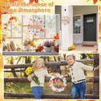 Unfinished Fall Wreaths Wood Crafts to Paint Set of 3, Unfinished Wood Cutouts - Image 7