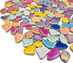 1.1lb Ceramic Mosaic Tiles, Mixed Colour Ceramic Mosaic Pieces - Image 5