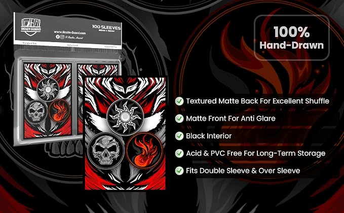100ct Textured Matte TCG/MTG Card Art Sleeves - Image 5