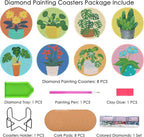TDOOW Diamond Art Coasters Kits, Diamond Art Kits - Image 3