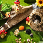 Woanger 30 Pcs Fairy Outdoor Garden Accessories Resin Hedgehog Mushroom - Image 7