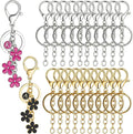 20pcs Keychain Making Kit with Key Rings Lobster Clasp Chain by SUNLA