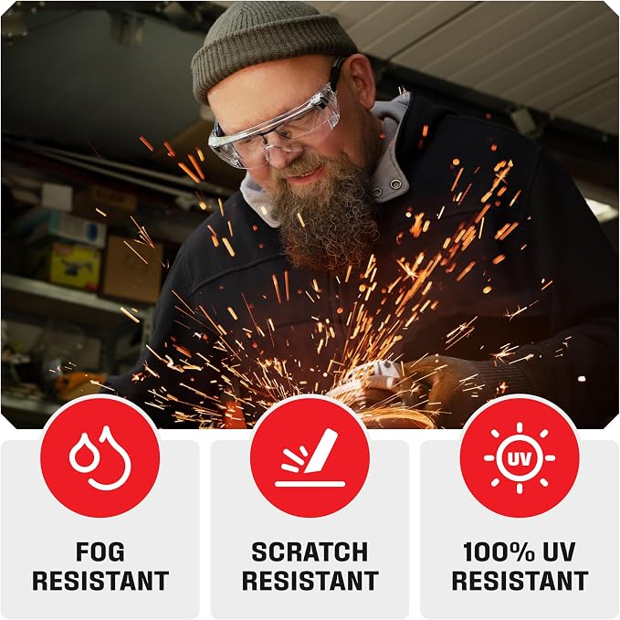 NoCry Safety Glasses Over Eyeglasses — Fog and Scratch-Resistant Over Glasses - Image 3