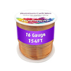 16Gauge Copper Aluminum Crafts Wire 154FT, by ouwinway