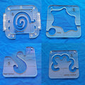 4PCS Free Motion Quilting Template Series 5 by Bequilter