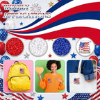 40 Safety Pin Fashion Bulk Include Safety Pin and Small Beads, Flag Bead Craft - Image 6