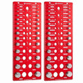 Thread Checker, 76 Nut and Bolt Thread Checker, 28 Standard & 28 Metric & 20 by JoblikeBrez