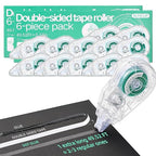12-Pack Scrapbook Glue Tape Runner, 49.52ft No Residue Double-Sided | 0.24 inch by Unknown