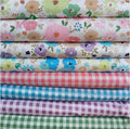 7PCS 9.8" x 9.8" Quilting Fat Quarters Fabric Bundles, by Unknown