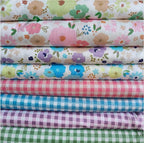 7PCS 9.8" x 9.8" Quilting Fat Quarters Fabric Bundles, by Unknown