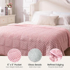 Super Fuzzy Soft Fleece Sherpa Weighted Blanket 20 lbs - Image 5