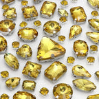 Dowarm Sew on Rhinestones 104 PCS Mixed Shapes Glass Sew on Crystals by Dowarm