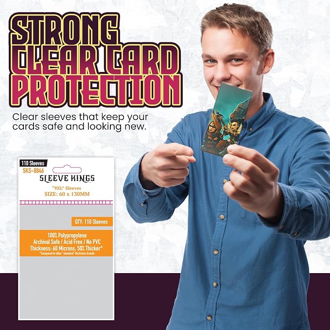 Sleeve Kings Standard Card Sleeves – 110 Count, Large Size – SKU: SKS-8846 - Image 2