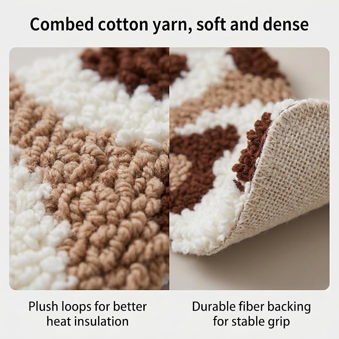 Avtytsda 2PCS Punch Needle Coaster Kit, Easy Punch Needle DIY Embroidery Set - Image 5