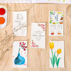 25 Sheets Watercolor Paper, 2 x 3.5, Deckled Edge Handmade Paper | 300 GSM paper - Image 7