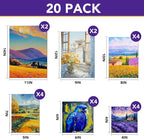 ESRICH Canvas Boards for Painting 20 Multi Pack Paint Canvas Panels 11x14 - Image 2