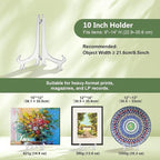 Artliving 10 Inch Clear Plastic Easels or Stand/Plate Holders to Display - Image 3