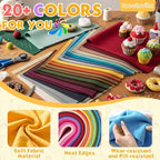 Turquoise 18" X 36" Felt Fabric Sheet - Image 3