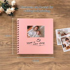 potricher 8 x 8 Inch DIY Scrapbook Album 40 Pages Hardcover Kraft Paper Scrap - Image 2
