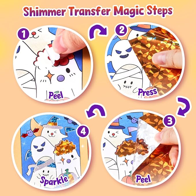 JoyCat Paint with Water Coloring Books & Shimmer Art | Art & Craft Activity - Image 5