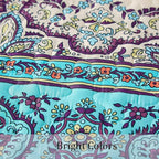 WONGS BEDDING Boho Quilt Set, Lightweight Microfiber Bed Decor Bedspread - Image 7