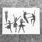 TIAMECH A4 Reusable Dancing Girl Stencil - Image 4