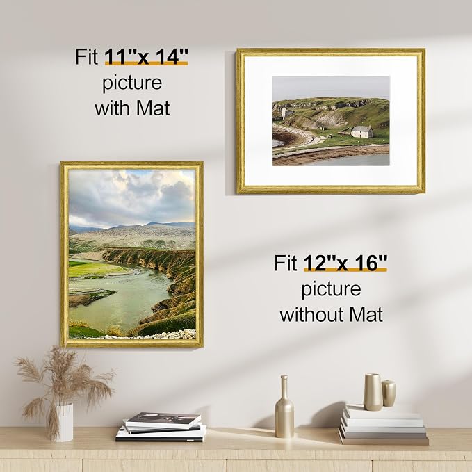 Vittanly 12x16 Picture Frames Set of 2, Ornate Vintage Photo Frame - Image 2