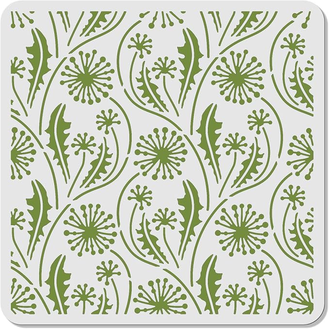 ORIGACH Dandelion Stencil Reusable Dandelion Texture Stencils - Image 2