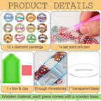 YooNotee 12 Sets Interchangeable Seasonal Diamond Art Tabletop Decorations - Image 4