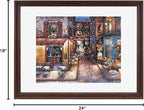 MCS 18x24 Puzzle Frame for Finished Puzzles, Walnut Woodgrain Vertical & - Image 6