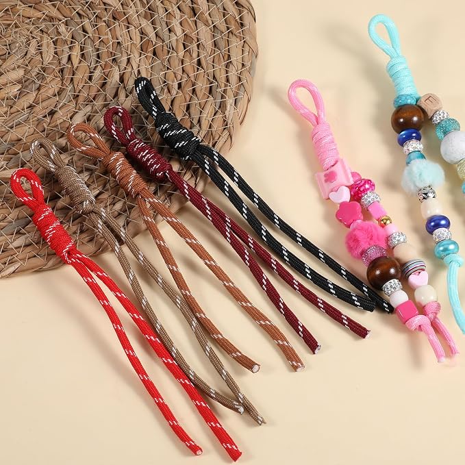 20 PCS Rope Keychain Paracord for Keychain Making Paracord Keychains Kit | - Image 4