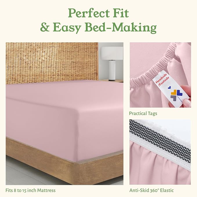California Design Den California King Fitted Sheet Only - Image 6